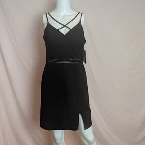 City Studio Criss Cross Black Party Dress size 11